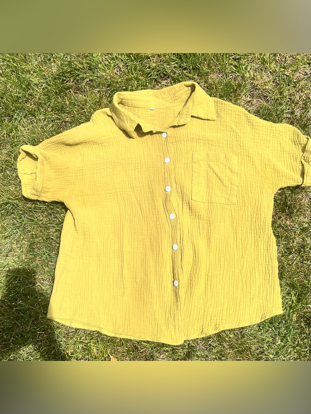4 Gauze Style Button Up Tops. 2 Jessica Simpson, Assorted Colors - Picture 5 of 13